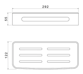 Полка Timo Luiro 18578/00 хром/белый